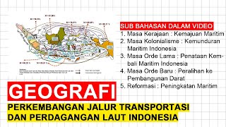 Perkembangan Jalur Transportasi Dan Perdagangan Laut Indonesia Geografi Youtube