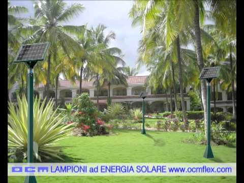 Lampioni solari a led con pannelli fotovoltaici auto alimentati ... Lampione solare fotovoltaico