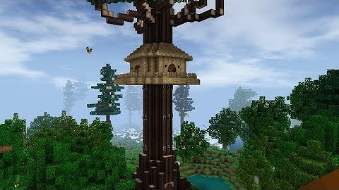 how to make tree house in mini block craft