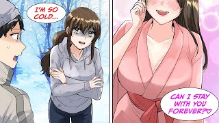 [Manga Dub] I brought the girl who was freezing to my parents' hot spring hotel... Then... [RomCom]