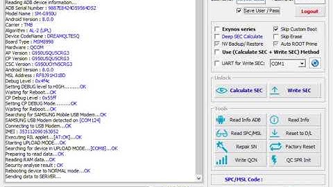 SamKey TMO Direct Unlock Samsung S8 G950U  8.0.0