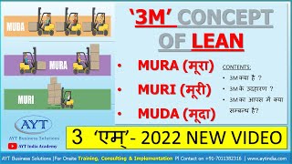 What is "3M" Mura Muri Muda in LEAN MANUFACTURING: WASTE OF LEAN Explained in Hindi 2022 New Video