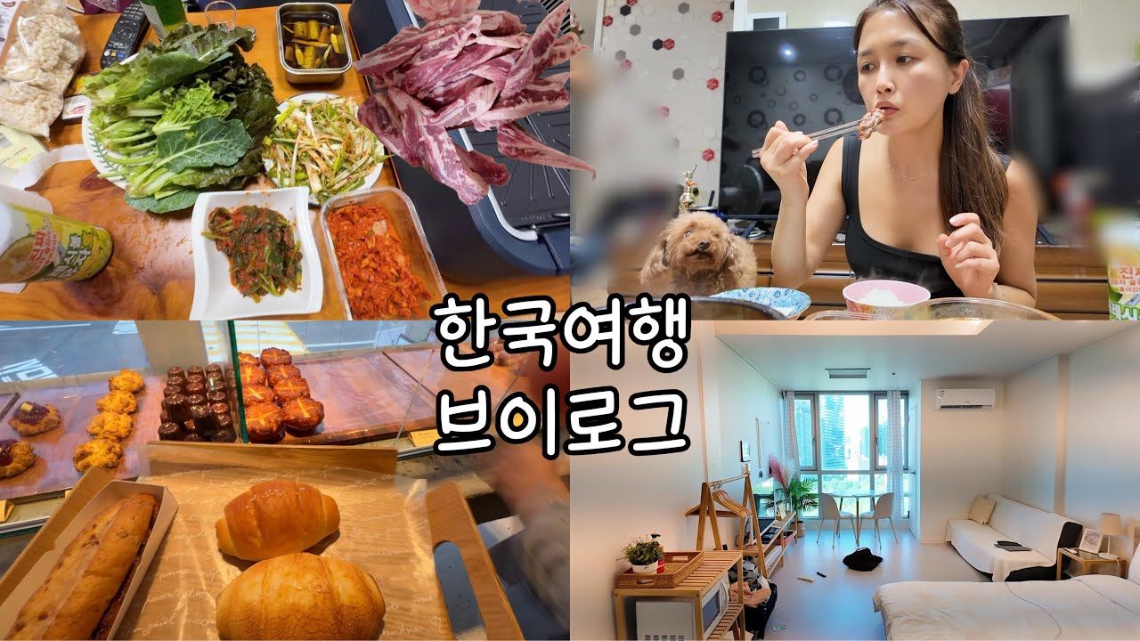 억수로 비왔던 한국의 추석연휴, 다이어트 포기 엄마 밥이 최고,소금빵 쟁이기, 올리브영, 다이소, 샤브올데이, 맘에쏙든 안산 카페 ,여의도 에어비앤비 공개!