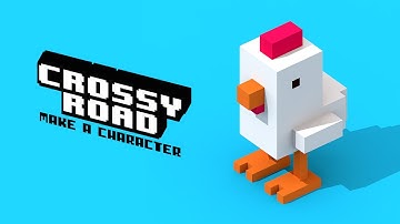 How to make a crossy road character in voxel art