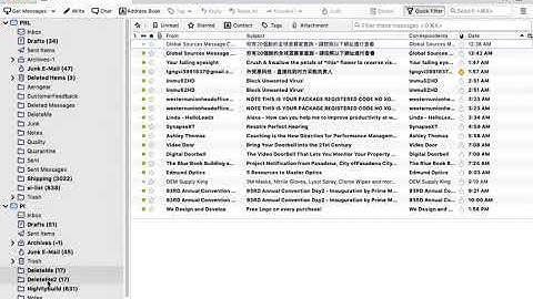 Thunderbird "From" Column Disappears Spontaneously