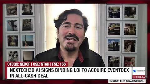 Nextech3D.ai Signs Binding LOI to Acquire Eventdex in All-Cash Deal