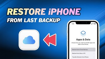 How to Restore iPhone from Last iCloud/iTunes Backup