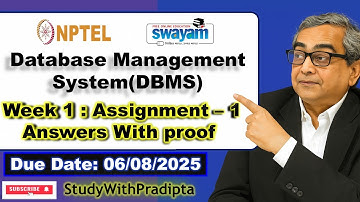 Data Base Management System Week 1 Assignment answers NPTEL 2025 DBMS week 1 solutions IITKGP