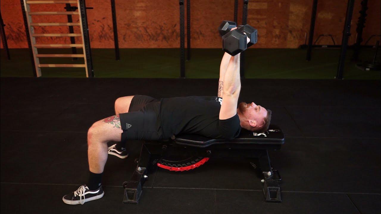 Pronated Grip Dumbbell Bench Press YouTube