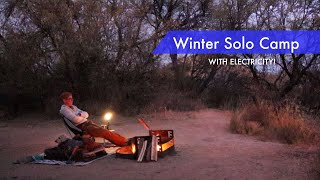 4Runner winter solo camp, with electricity!⚡ PLUS: new e-bike, steamed custard, and hot Dr. Pepper?