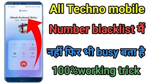 Tecno mobile Unknown number busy problem problem 2025 || How to fix unknown busy problem in tecno