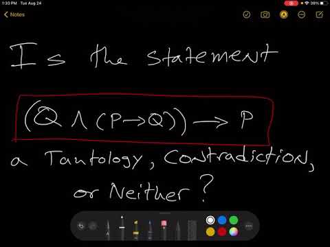 Tautology Contradiction Or