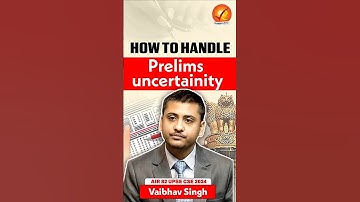 Topper Talk with UPSC CSE 2024 AIR 82 Vaibhav Singh | Dealing with Prelims Uncertainity