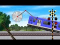 【踏切】美しい踏切風景 #10 ★電車の工場★ | 阪神電車 | 交通 | 旅行 / Train & Railroad Crossing - Trains Factory -