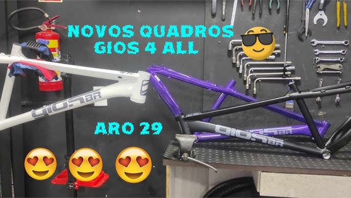 QUADRO GIOS FRX-EVO - AZUL, BRANCO E LARANJA (ARO 26) - Portal Wheeling