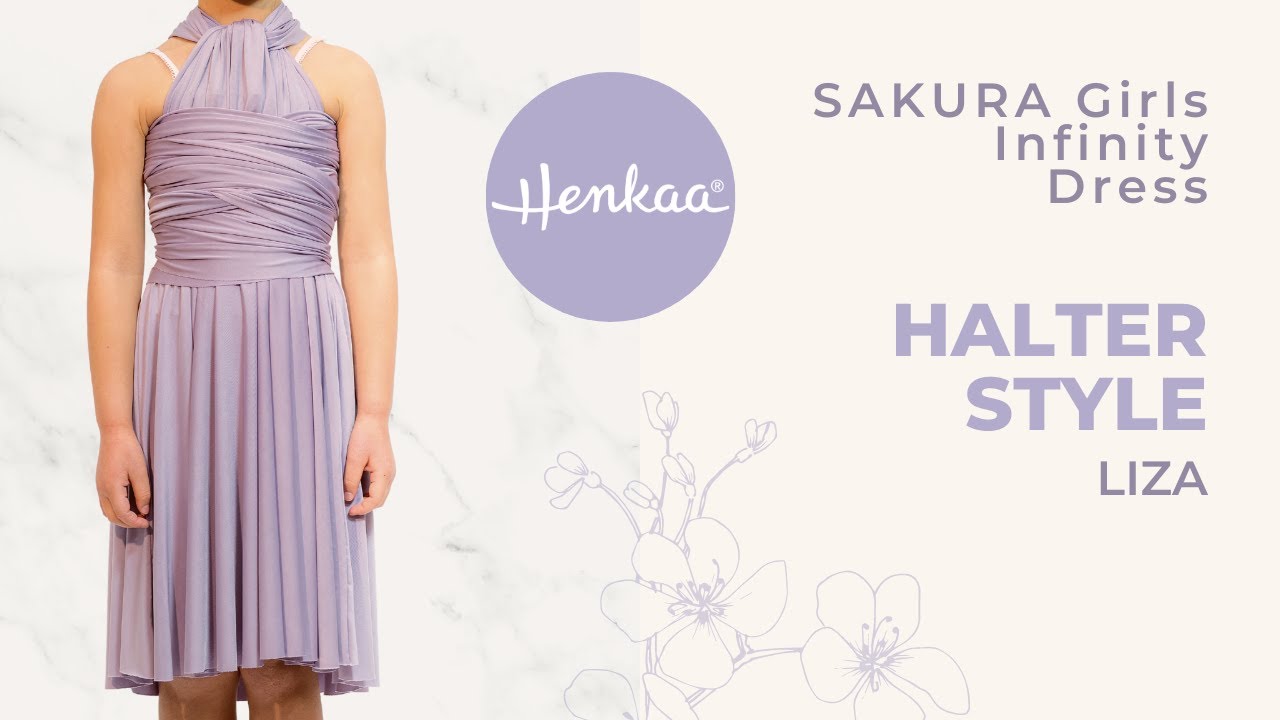 halter infinity dress