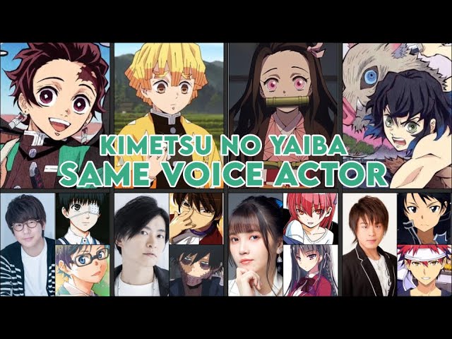 Kimetsu no Yaiba X One Piece Characters that share the same Seiyū/Japanese  VA (as of Kimetsu no Yaiba S1 + Mugen Train) : r/KimetsuNoYaiba