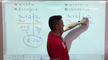 Lesson 2.4 Solving Equations with the Variable on each side