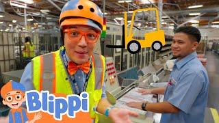 blippi becomes mailman drives mail truck blippi educational