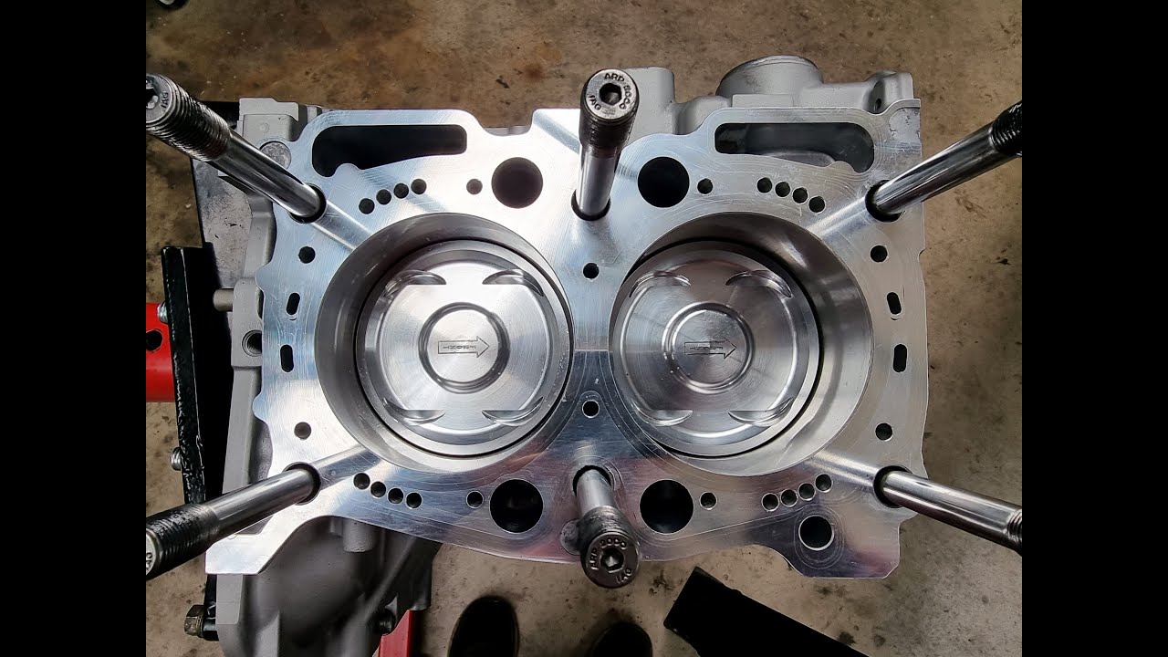 500hp STI long block assembly (Bolting on heads) YouTube