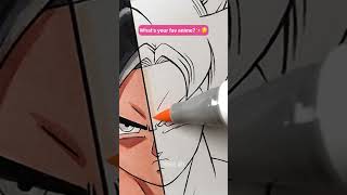 Drawing ✨Goku Ultra Instinct✨ in 1 hour vs. 10 hours (Part-2)😳 #shorts