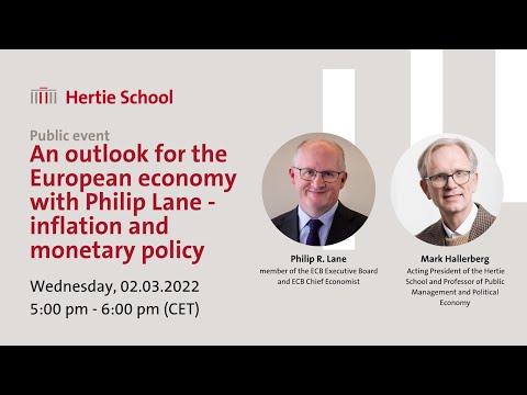 An outlook for the European economy with Philip Lane (ECB) - inflation and monetary policy