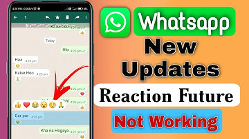 WhatsApp New Updates | Reaction Feature Not Working | New WhatsApp Reaction Update 2022 Not working
