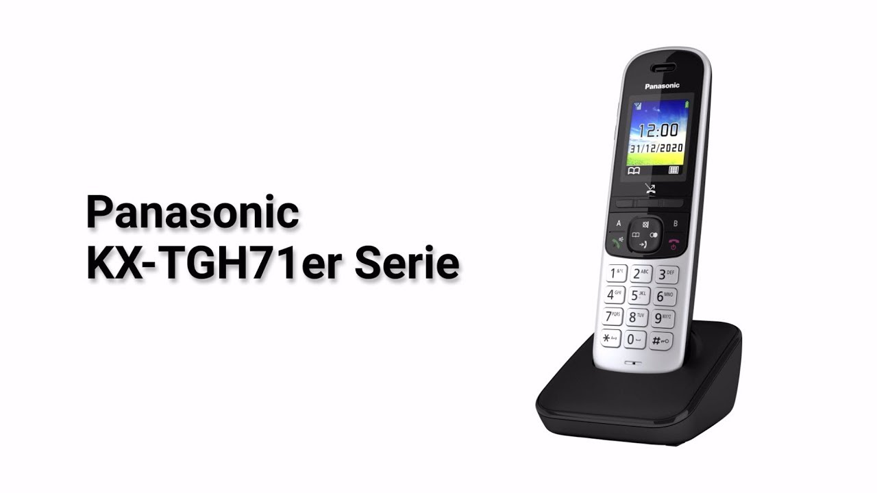 Schnurlostelefon mit Farbdisplay und - | KX-TGH710 YouTube Produktvorstellung Anrufersperre Panasonic
