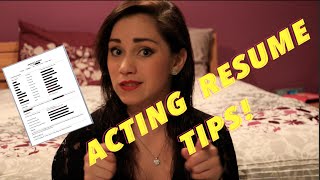 ACTING RESUMES: DOs & DONTs (HOW TO) | JENNA LARSON