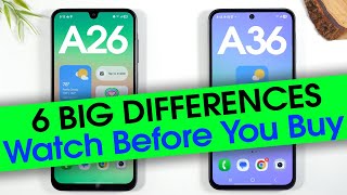 Samsung Galaxy A26 Vs A36 Differences  Shocking Results Revealed