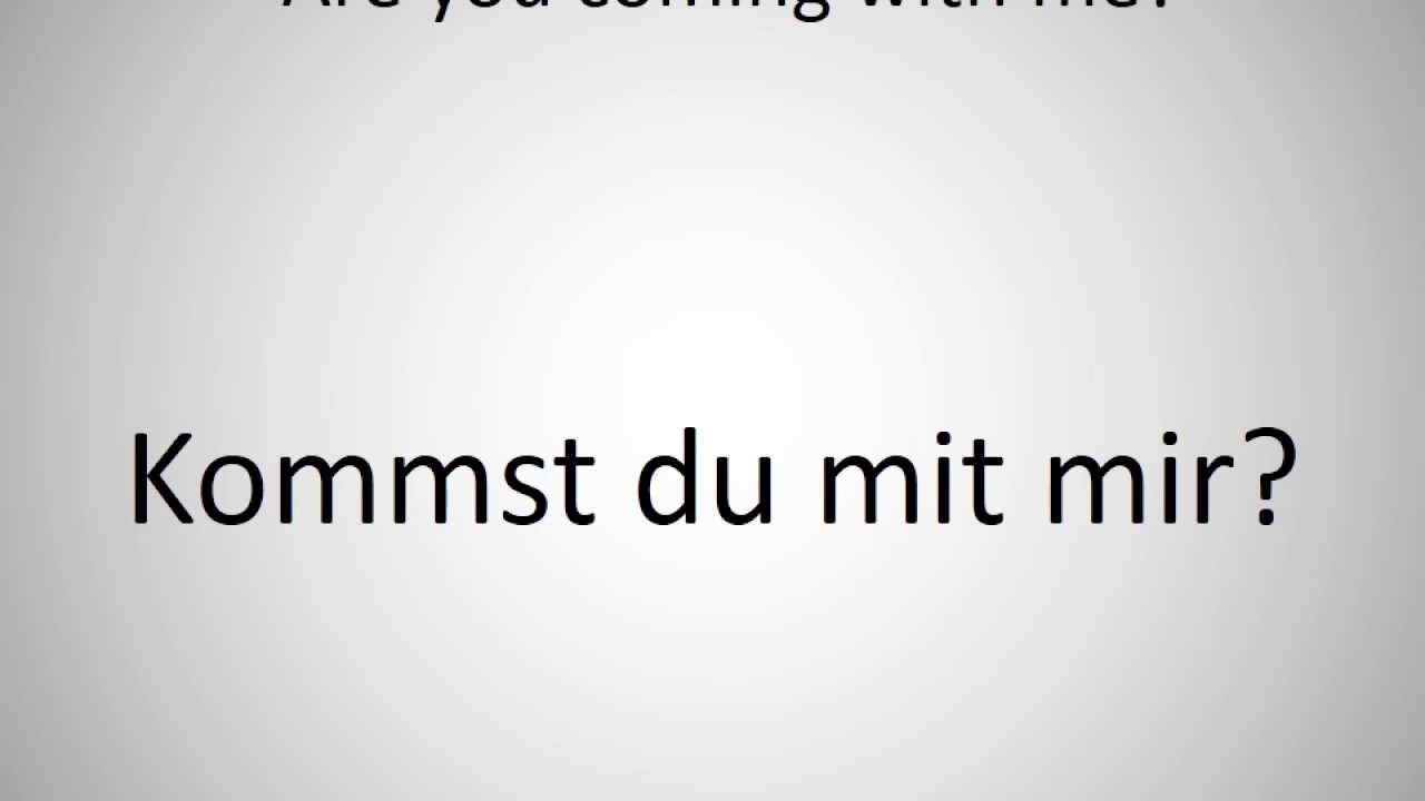Are You With Me Deutsch