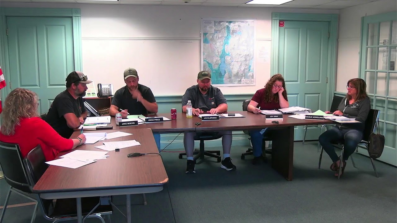 Board of Selectmen Meeting, Madison, NH, September 16, 2025