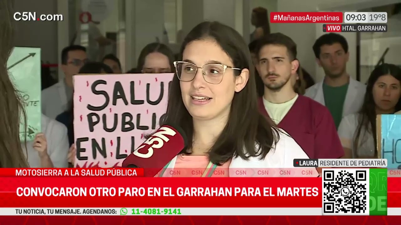 MOTOSIERRA a la SALÚD PÚBLICA: CONVOCAN OTRO PARO en el GARRAHAN para el PRÓXIMO MARTES