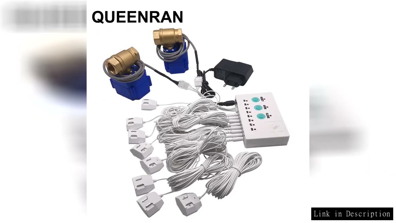 Water Leakage Sensor with 2pc 1/2",3/4",1" smart valve detector self-inspection de fugas de agua wat