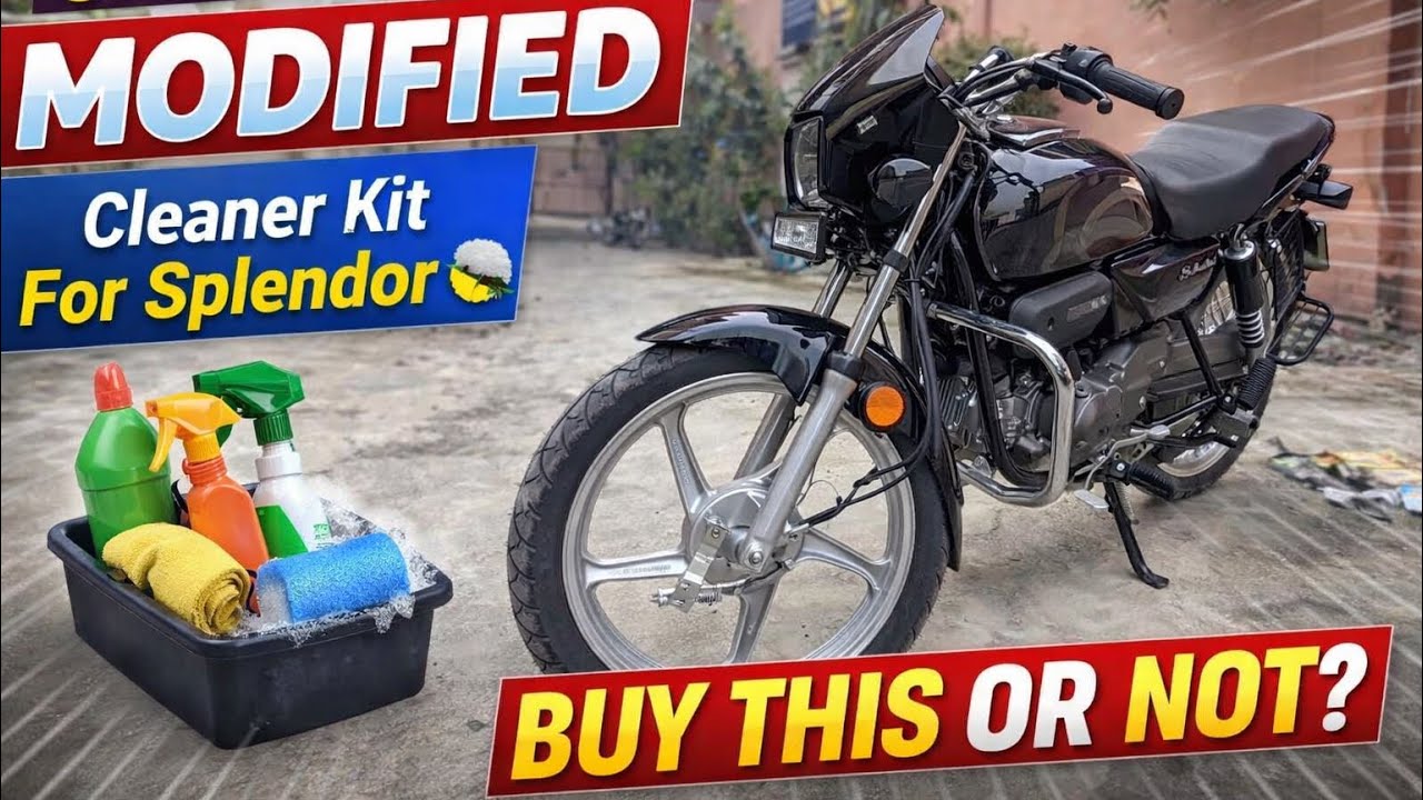 SPLENDOR BS6 2026 Modified  | Cleaner Kit For Splendor 🧽| Buy This Or Not 