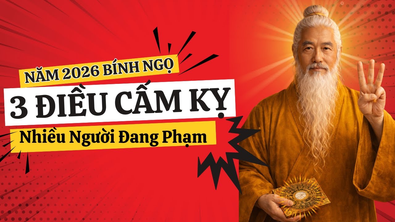 Năm 2026 Bính Ngọ: 3 Điều CẤM KỴ Nhiều Người Đang Phạm- Biết Sớm Tránh Họa, Đón Phúc”
