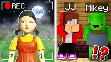 JJ and Mikey Got SQUID GAME DOLL on a Hidden Camera - Maizen Minecraft