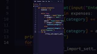 Expense tracker app in 30sec using Python | python projects for beginners | #python #programming