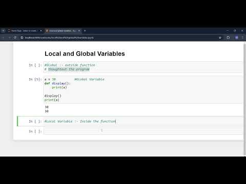 Local and Global Variables in Python | Understanding Scope in Python