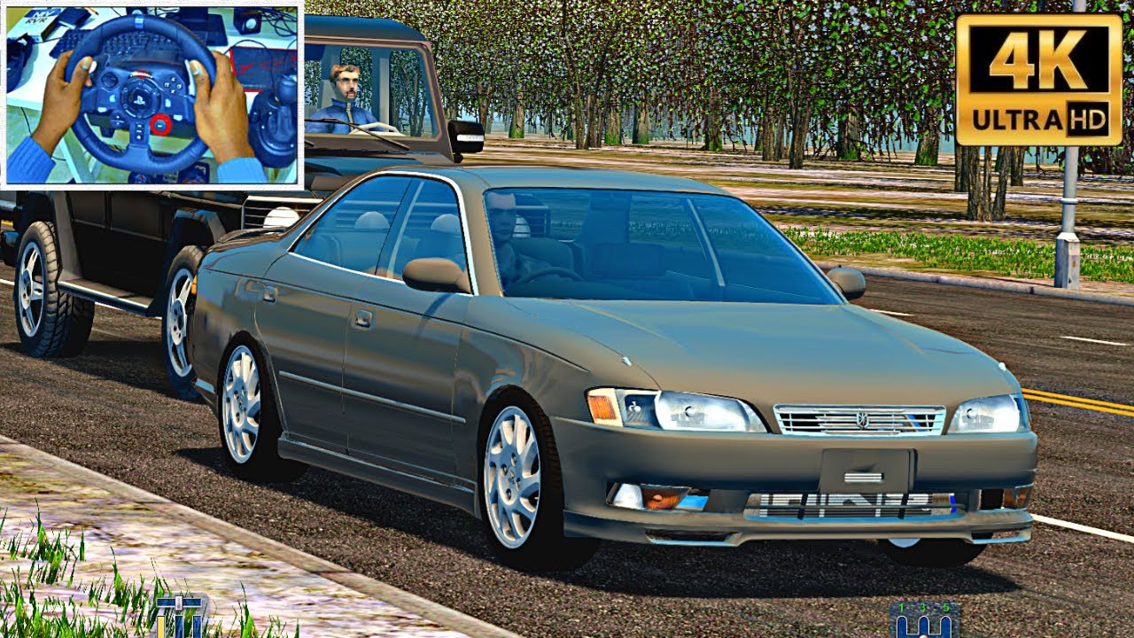 Toyota Mark II JZX90 City Car Driving Steering Wheel + Shifter