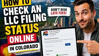 How to check an LLC filing status online in Colorado