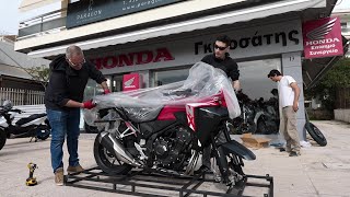 Unboxing 2024  HONDA NX500 motorcycle