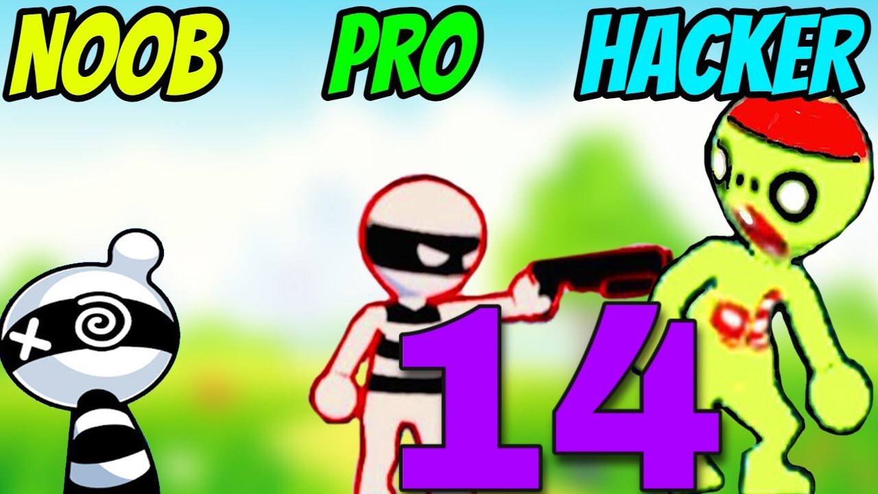 NOOB vs PRO vs HACKER in Draw Hero 3D - All Levels Gameplay, New Game (Android, iOS)