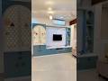 Tv unit with attached puja Ghar design #home decor #interior @Studio-S.S.Interior79