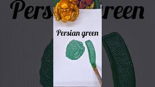 How to get Persian green colour  by acrylics Part-1 | acrylic colour mixing for Persian green #howto