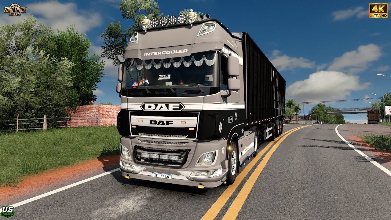 ETS2 1.57 | Realistic Driving | DAF XF 106 510 | 70T Corn Delivery | POV 4K | 