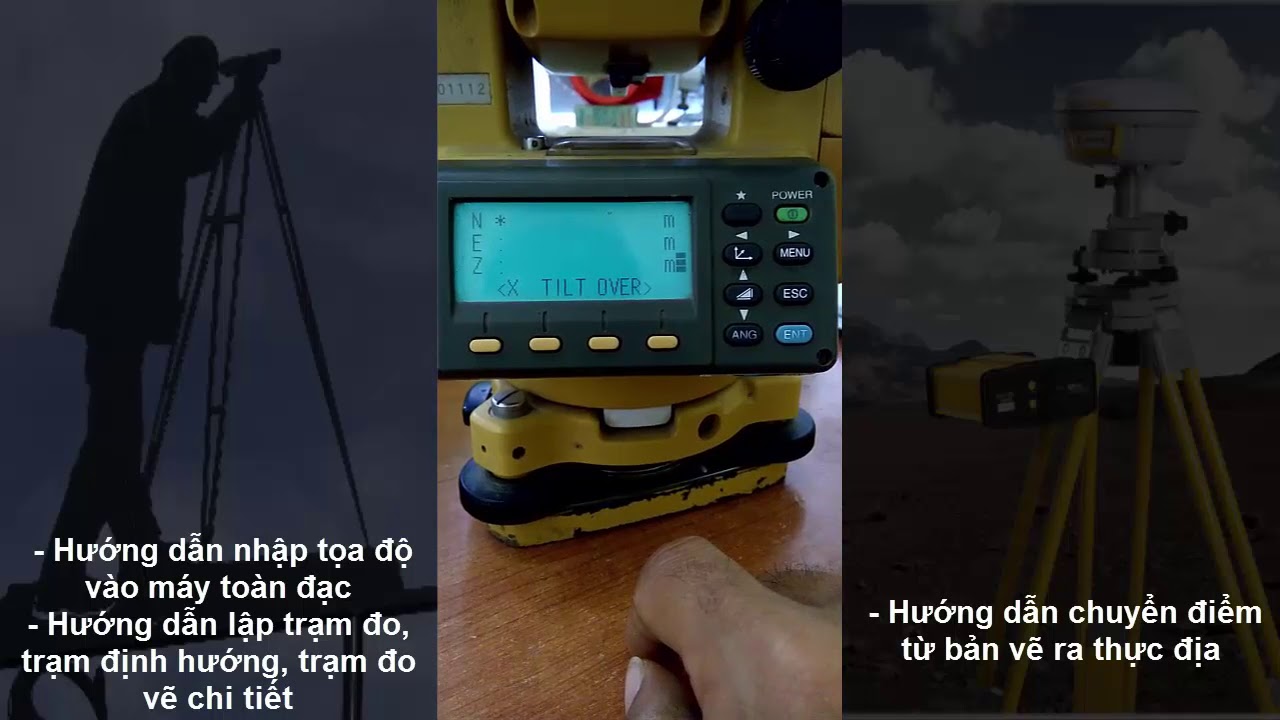 Hướng dẫn nhập tọa độ, đo vẽ chi tiết & chuyển điểm từ... - youtube