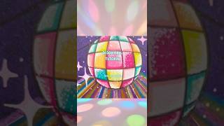 Disco Ball Coloring Tutorial Acrylic and Alcohol Markers