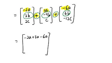 Math 8 College Algebra: Section 6.2 Operations with Matrices