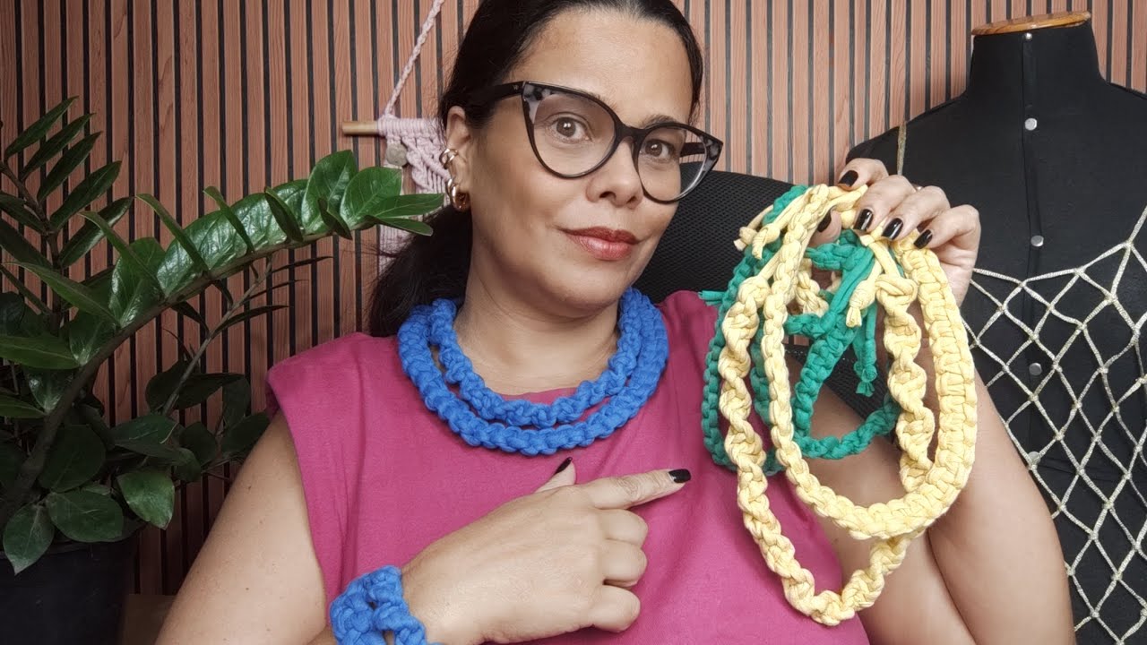 FAÇA CONJUNTO DE PULSEIRA E COLAR RÁPIDO E FÁCIL